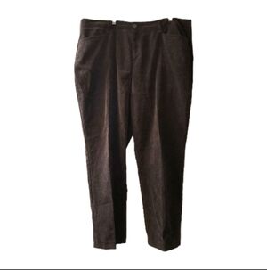 CJ Banks Women's Plus Size 20W Dark Brown Corduroy Pants